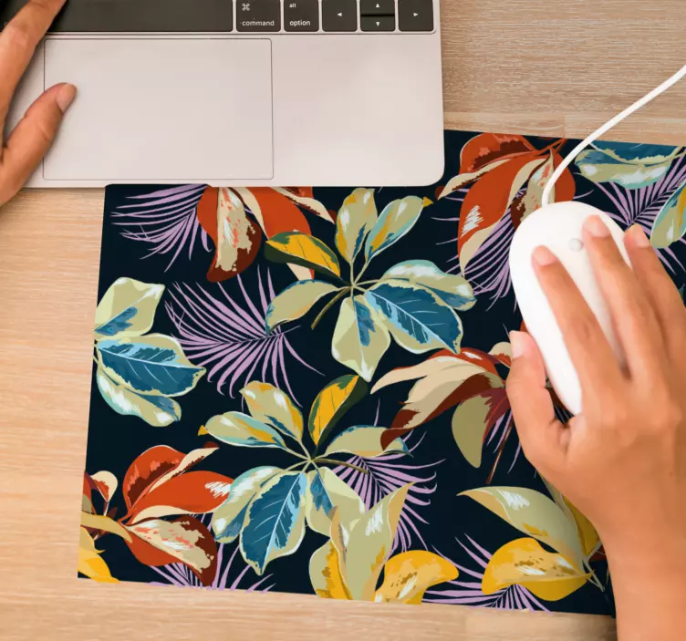 Mouse pad patterns tropical floral design - TenStickers