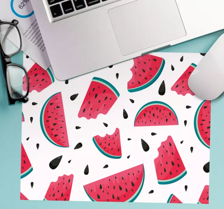 Mouse pad patterns watermelon slice design - TenStickers