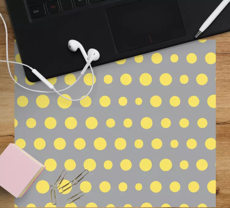 Mouse pad patterns yellow dot design - TenStickers