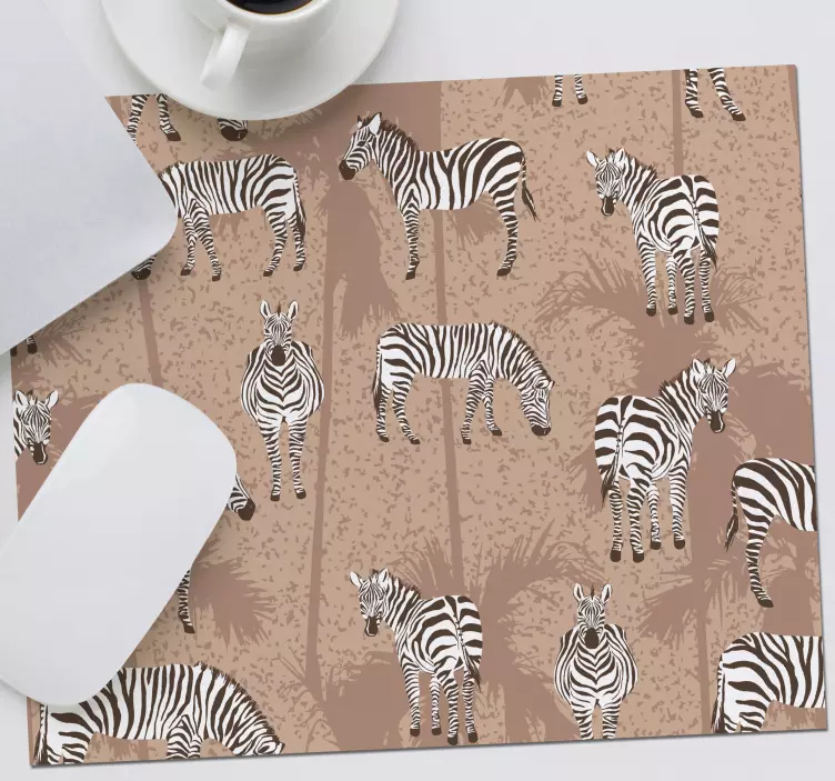 Mouse pad patterns zebra patterned design - TenStickers