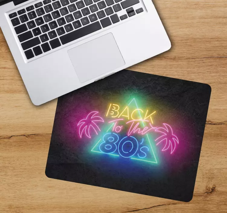 Mouse pad quotes retro neon style - TenStickers