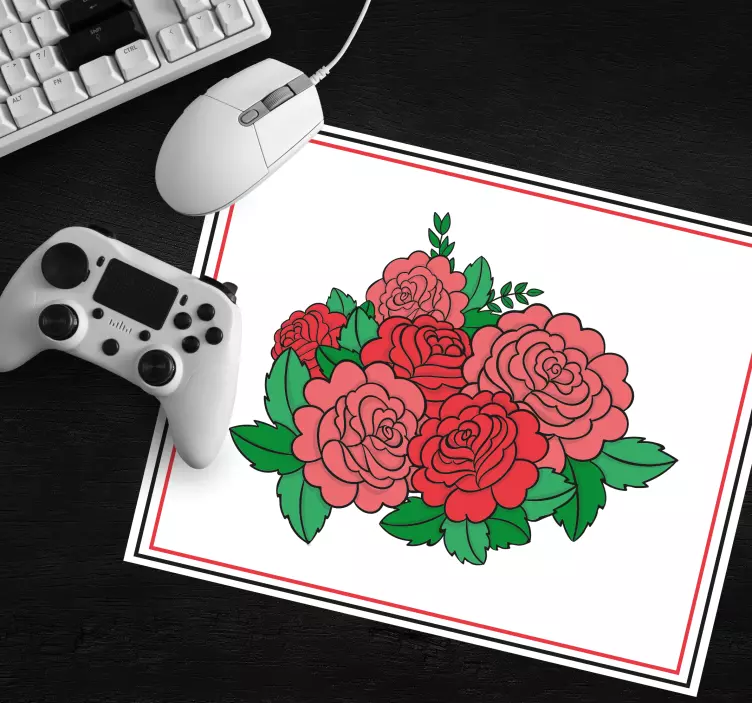 Original mouse pad bold floral design - TenStickers