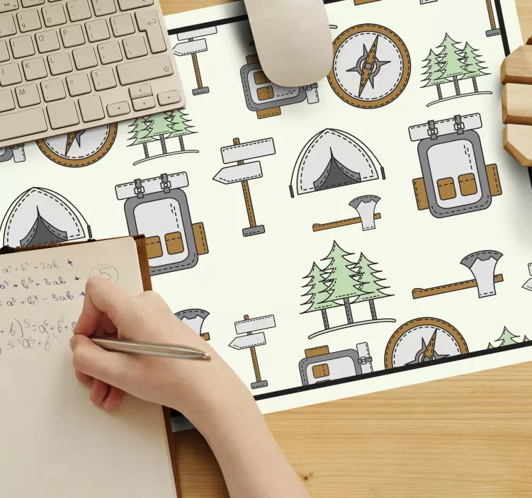 Original mouse pad camping equipment design - TenStickers