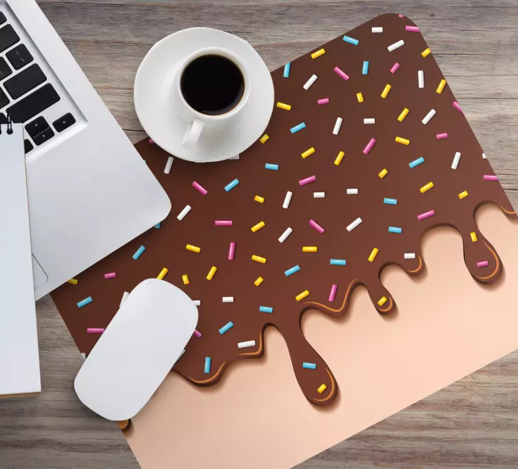 Original mouse pad chocolate drizzle treats - TenStickers