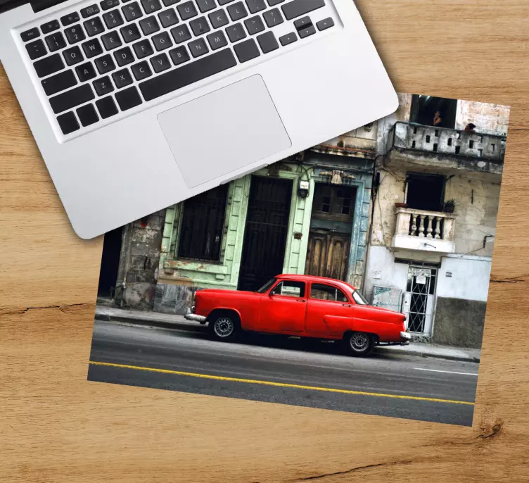 Original mouse pad classic red car - TenStickers