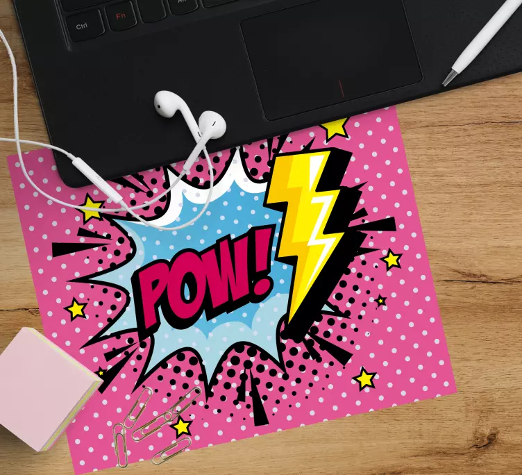 Original mouse pad colorful comic expressions - TenStickers