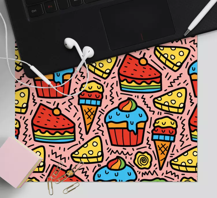 Original mouse pad colorful dessert designs - TenStickers