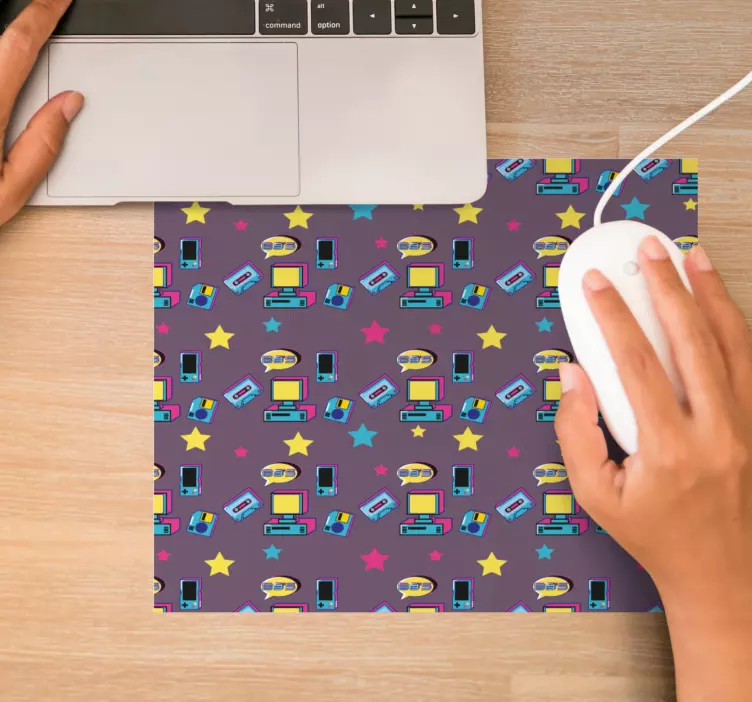 Original mouse pad colorful retro items - TenStickers