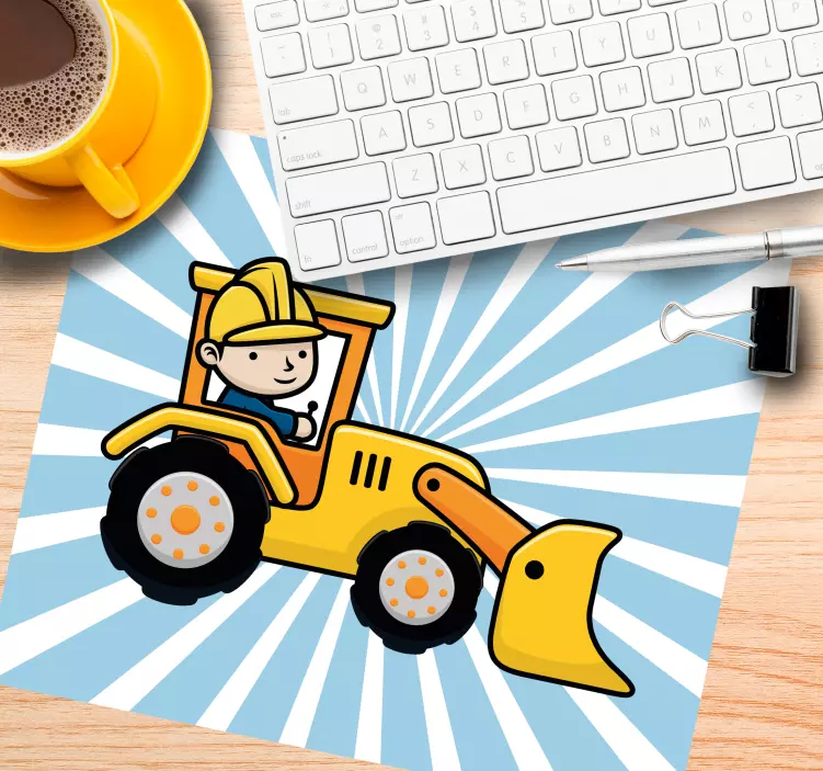 Original mouse pad construction vehicle design - TenStickers