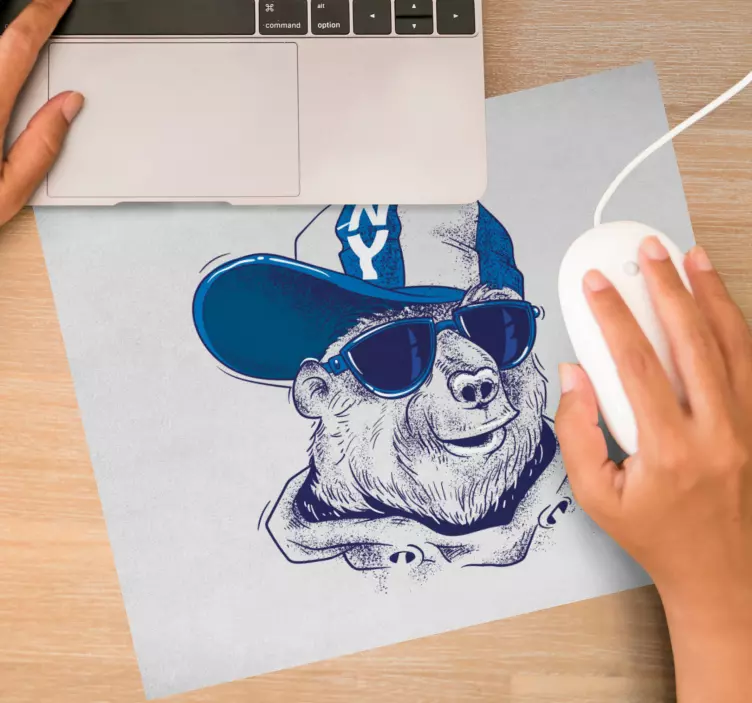Original mouse pad cool bear design - TenStickers