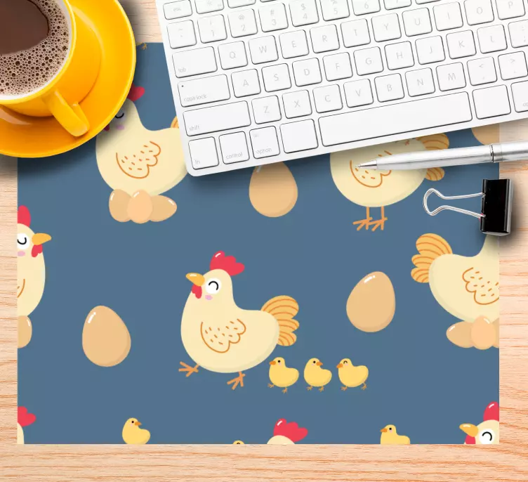 Original mouse pad cute chicken design - TenStickers