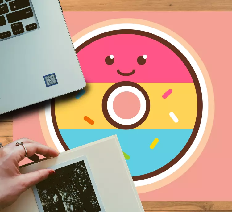 Original mouse pad cute donut character design - TenStickers