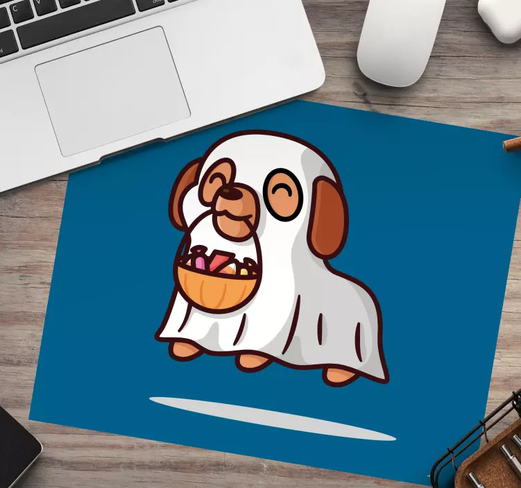 Original mouse pad cute ghostly puppy design - TenStickers