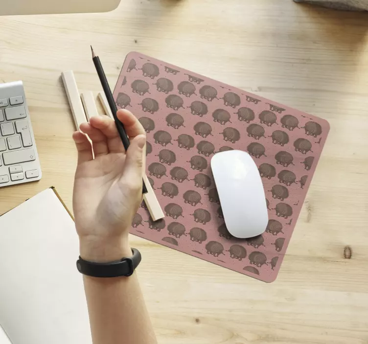 Original mouse pad cute hedgehog design - TenStickers