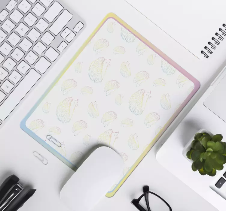 Original mouse pad cute hedgehog design - TenStickers