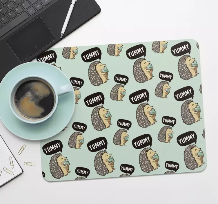 Original mouse pad cute hedgehog designs - TenStickers