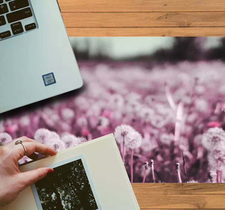 Original mouse pad dandelion field aesthetic - TenStickers