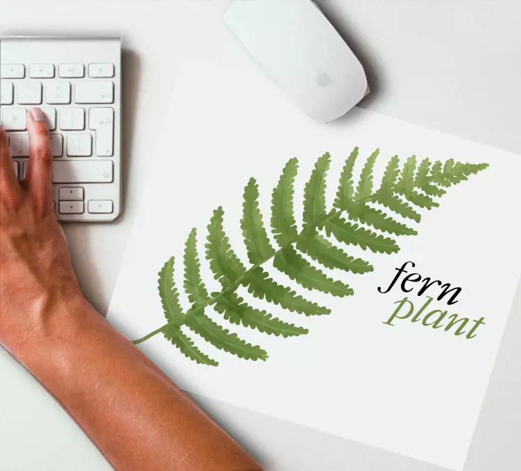 Original mouse pad fern plant design - TenStickers