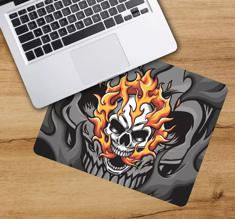 Original mouse pad flaming skull design - TenStickers