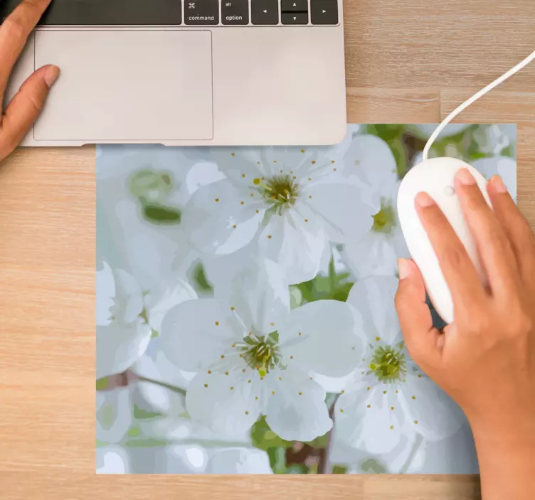 Original mouse pad flowering cherry blossoms - TenStickers