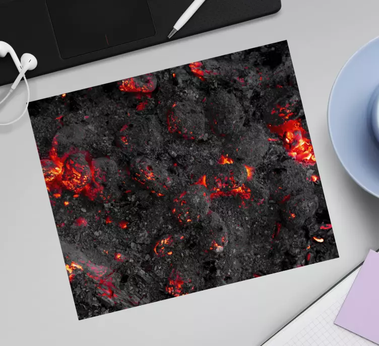 Original mouse pad lava rock texture - TenStickers