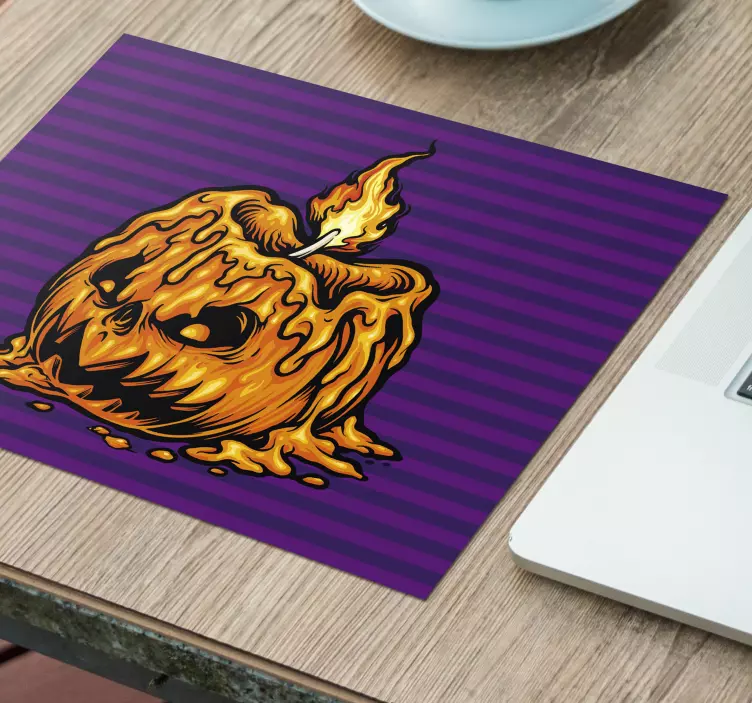 Original mouse pad melting pumpkin candle - TenStickers