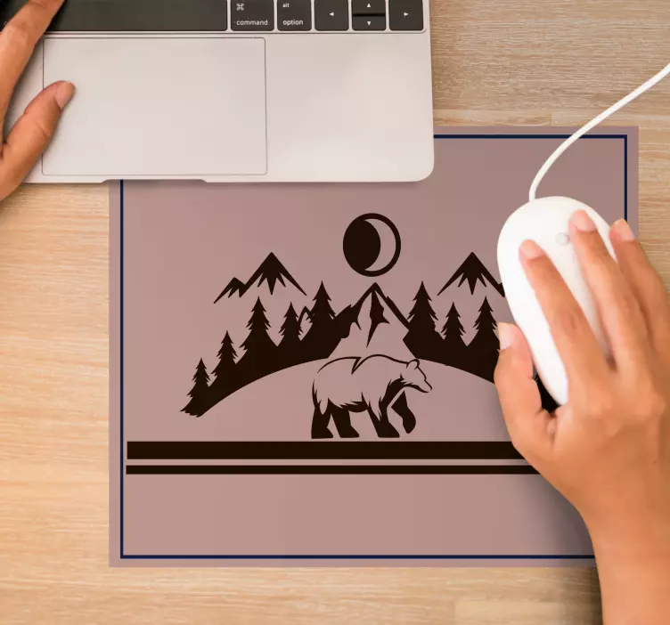 Original mouse pad mountain landscape scene - TenStickers