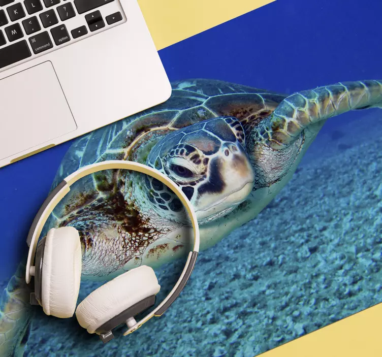 Original mouse pad oceanic turtle encounter - TenStickers