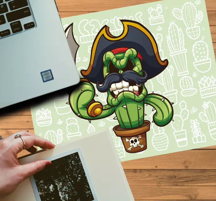 Original mouse pad pirate cactus character - TenStickers