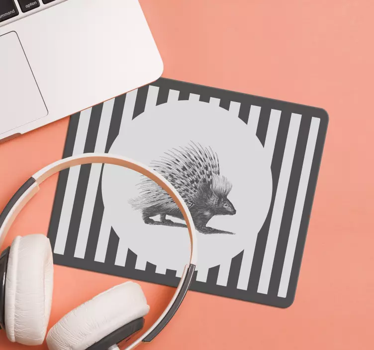 Original mouse pad porcupine with stripes - TenStickers