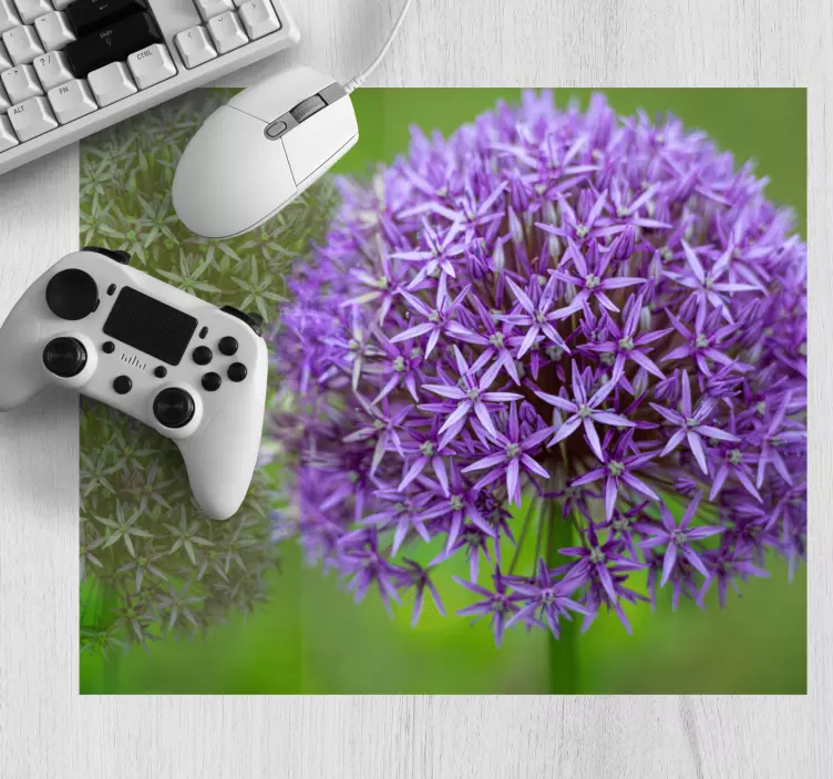 Original mouse pad purple floral sphere - TenStickers