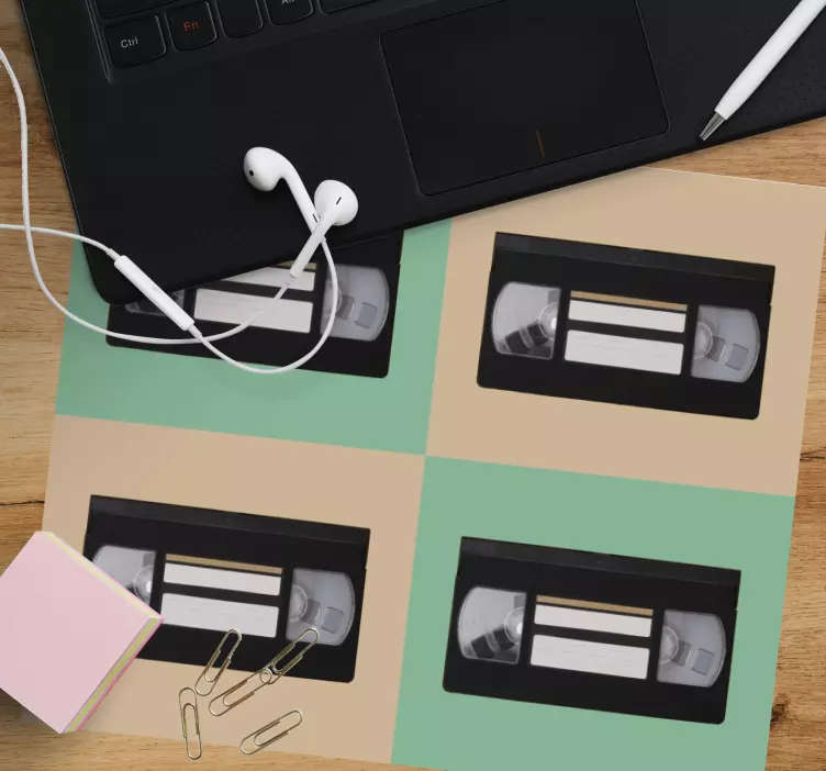 Original mouse pad retro video tapes - TenStickers
