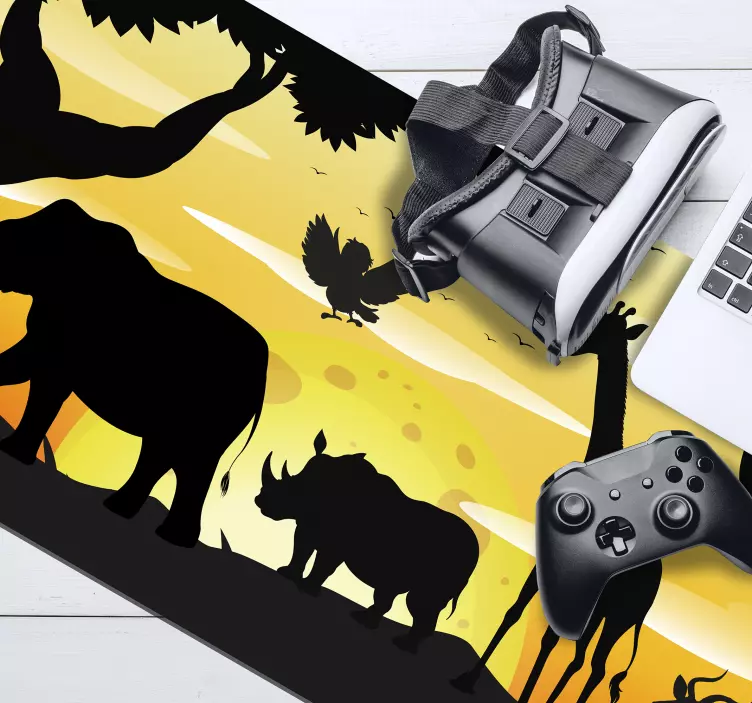 Original mouse pad savanna silhouette design - TenStickers
