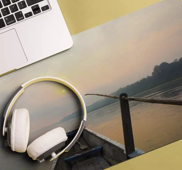 Original mouse pad serene river landscape - TenStickers