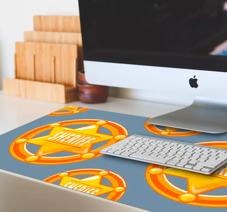 Original mouse pad sheriff star design - TenStickers