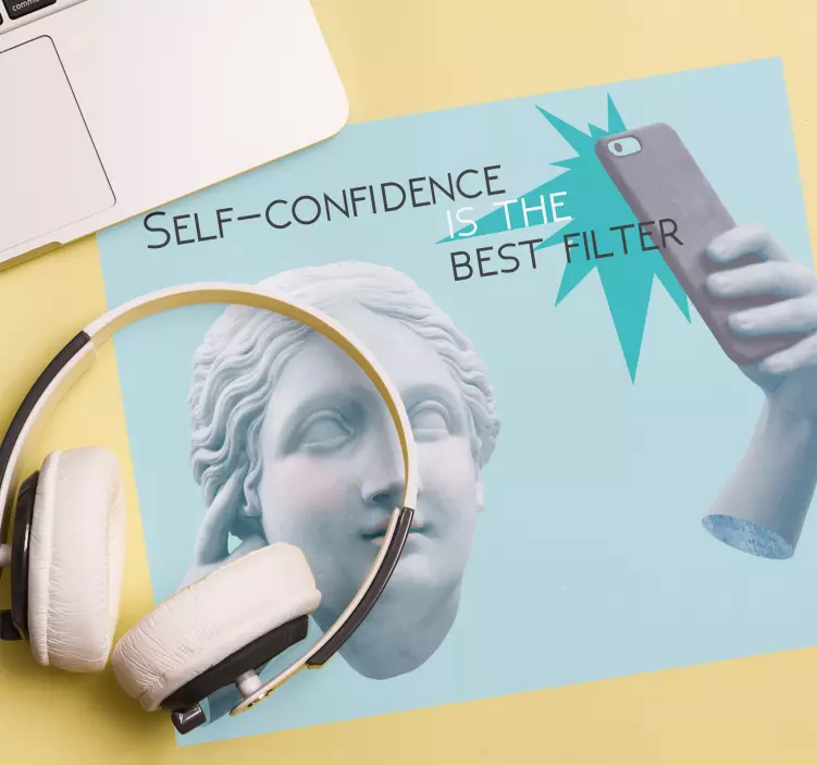Original mouse pad stylish bust filter - TenStickers