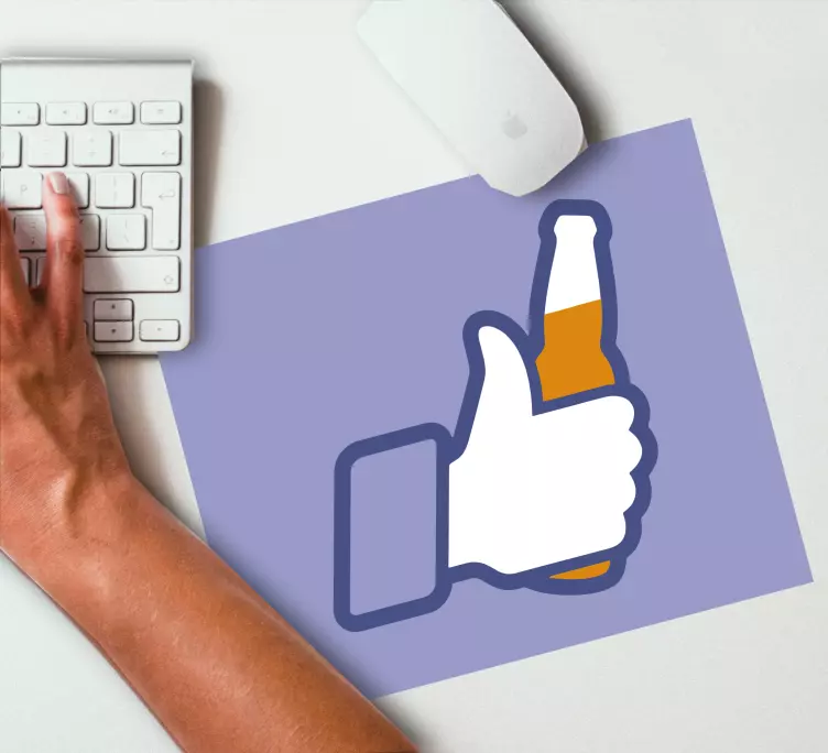 Original mouse pad thumbs up gesture - TenStickers