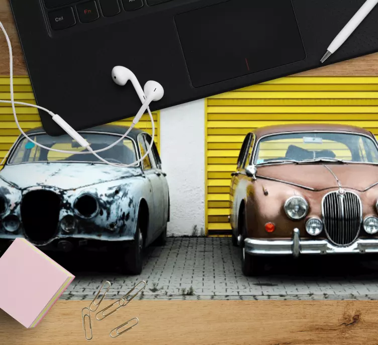 Original mouse pad vintage car duo - TenStickers