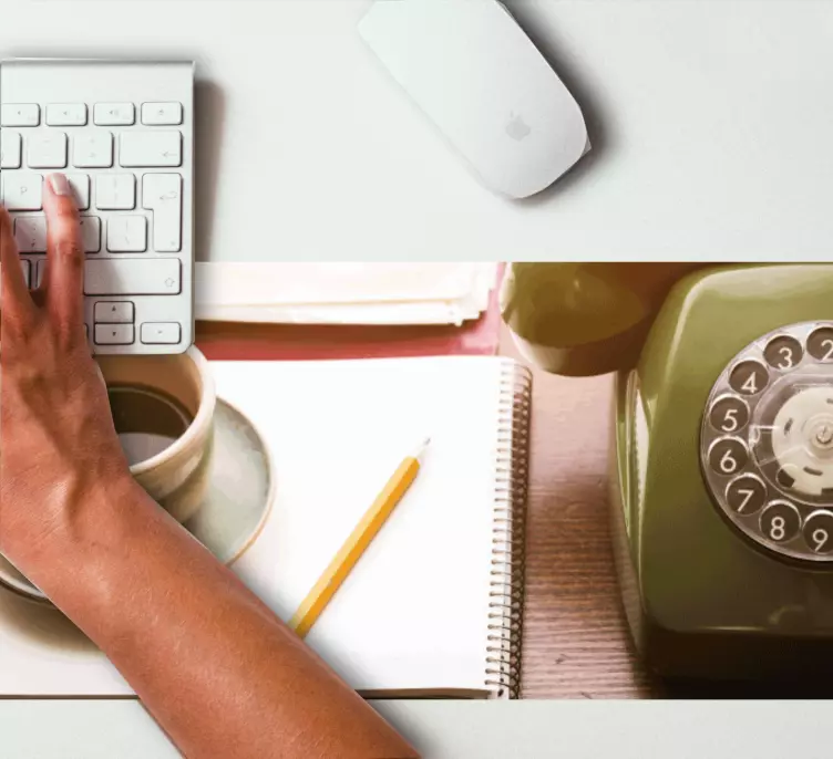 Original mouse pad vintage telephone design - TenStickers