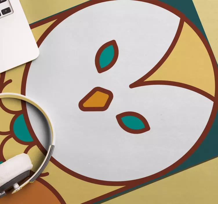 Original mouse pad whimsical owl artwork - TenStickers