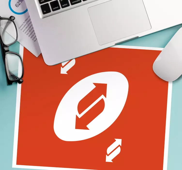 Original mouse pad with bold circular design - TenStickers