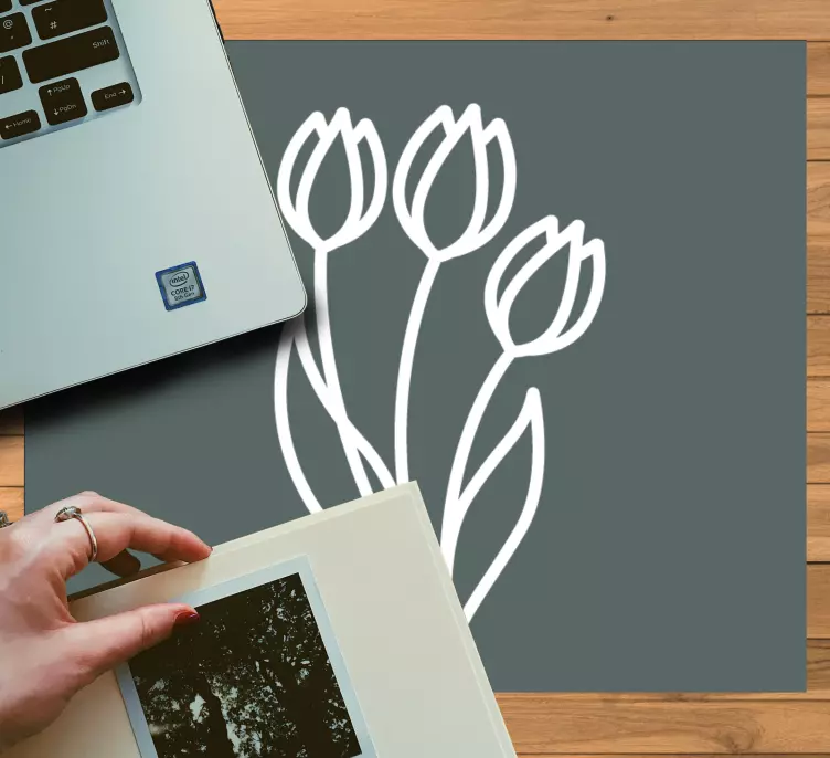 Original mouse pad with elegant floral design - TenStickers