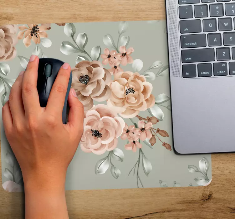 Original mouse pad with floral arrangement design - TenStickers