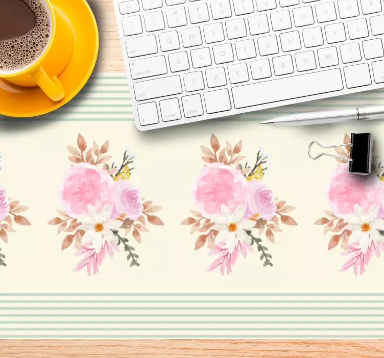 Original mouse pad with floral pattern design - TenStickers