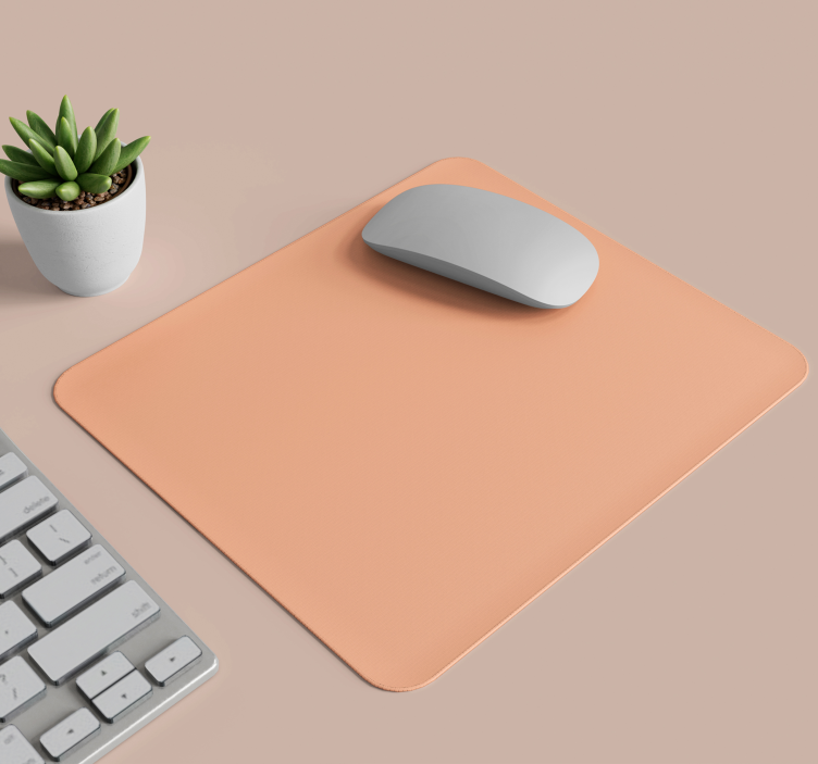 Peach fuzz monocolor design mouse mat - TenStickers