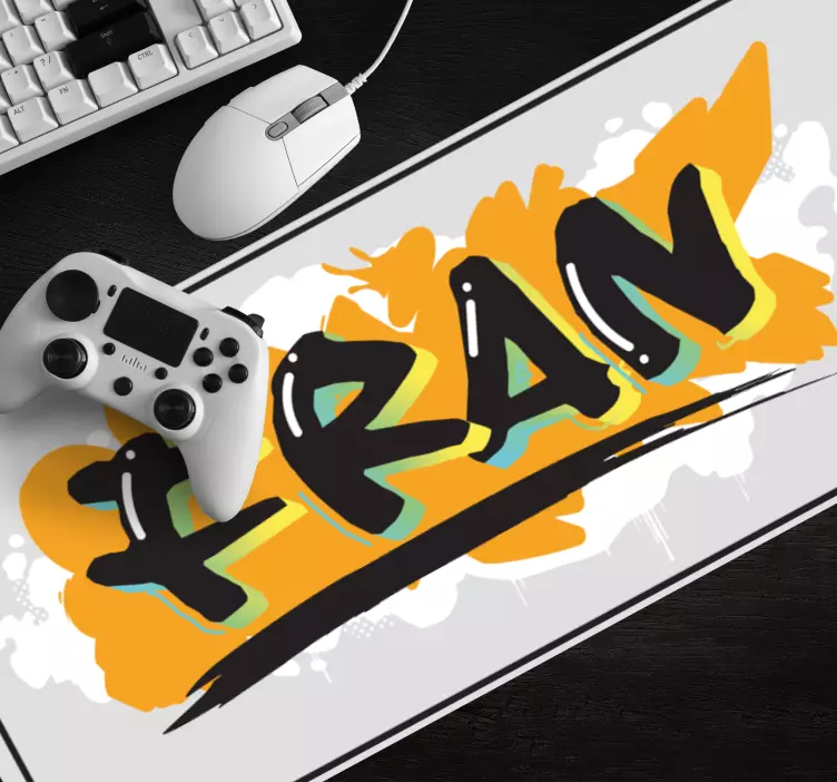 Personalised mouse pad bold personalized style - TenStickers