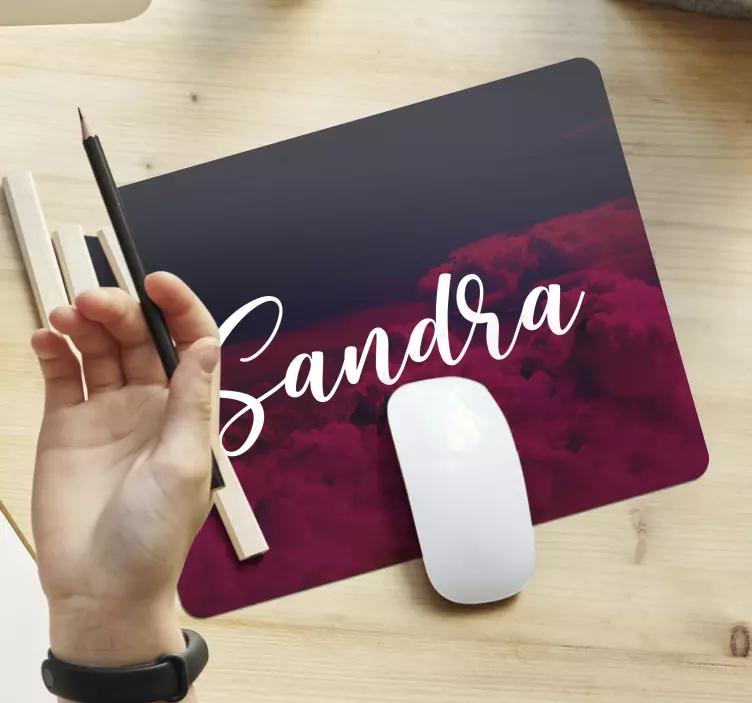 Personalised mouse pad cloud scene design - TenStickers