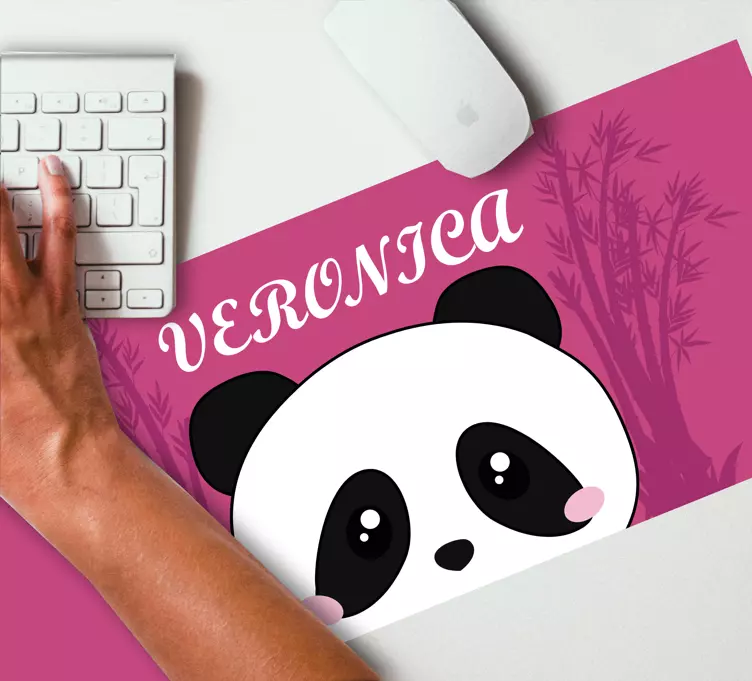 Personalised mouse pad panda face design - TenStickers