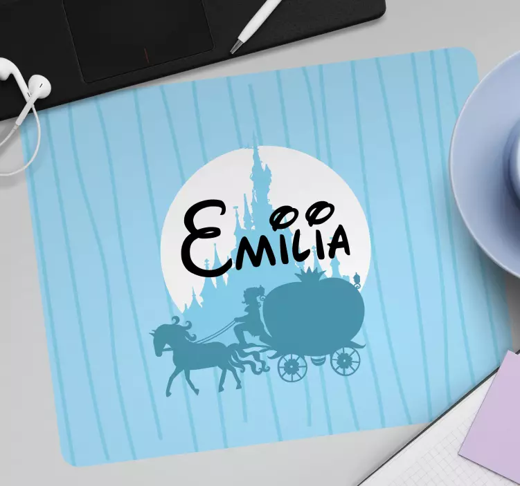 Personalised mouse pad personalized carriage scene - TenStickers