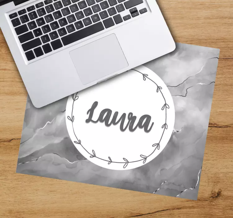 Personalised mouse pad personalized elegant circle - TenStickers